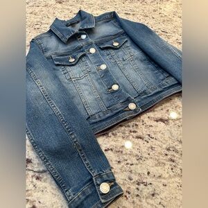 EUC Calvin Klein Jeans Blue Denim Jacket, girl’s size Medium (8)